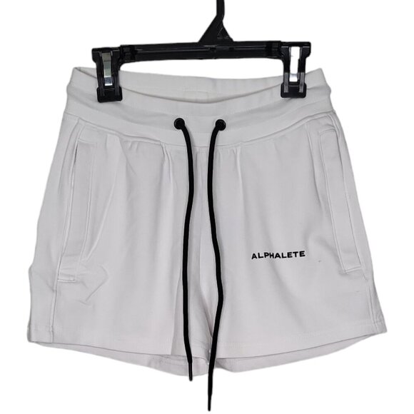 Alphalete Women's White Essential Core Shorts Size XS NWT - Picture 1 of 7